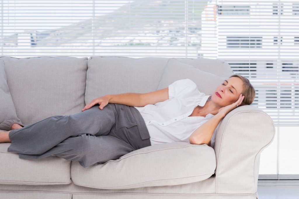 Woman Taking Power Nap
