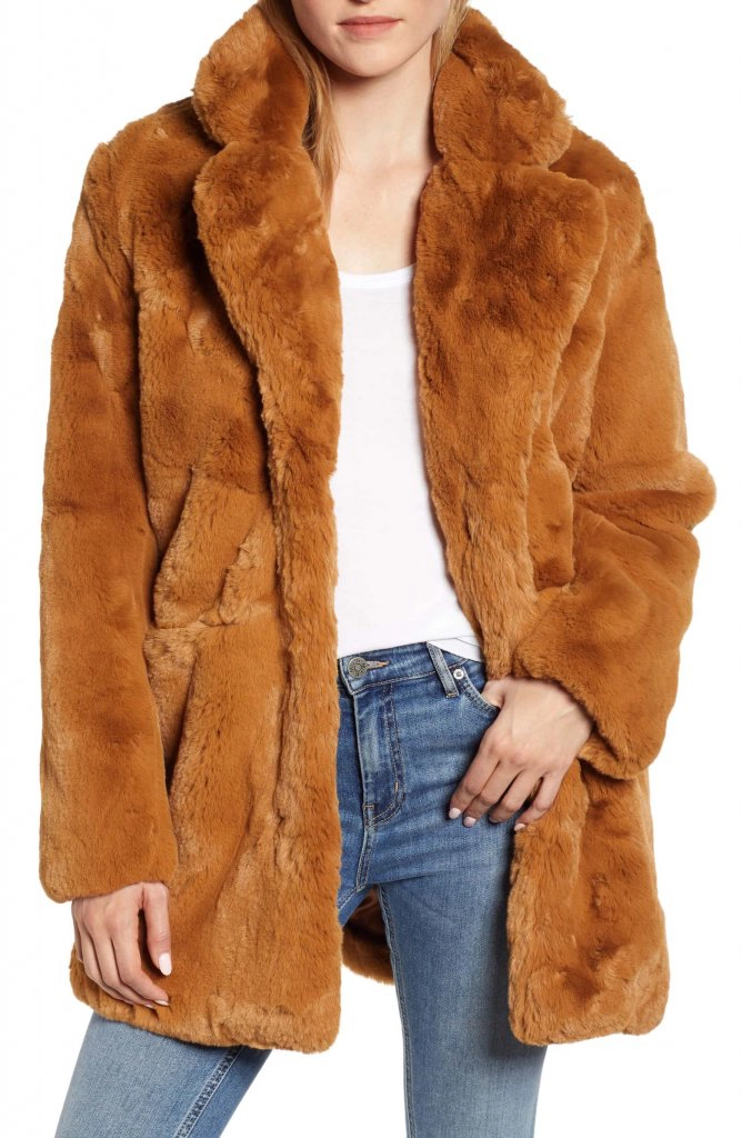 Apparis Sophie Faux Fur Coat