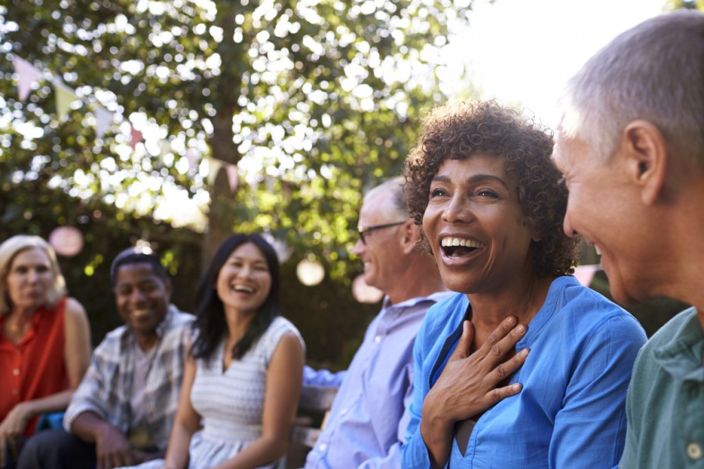 Group of People Socializing