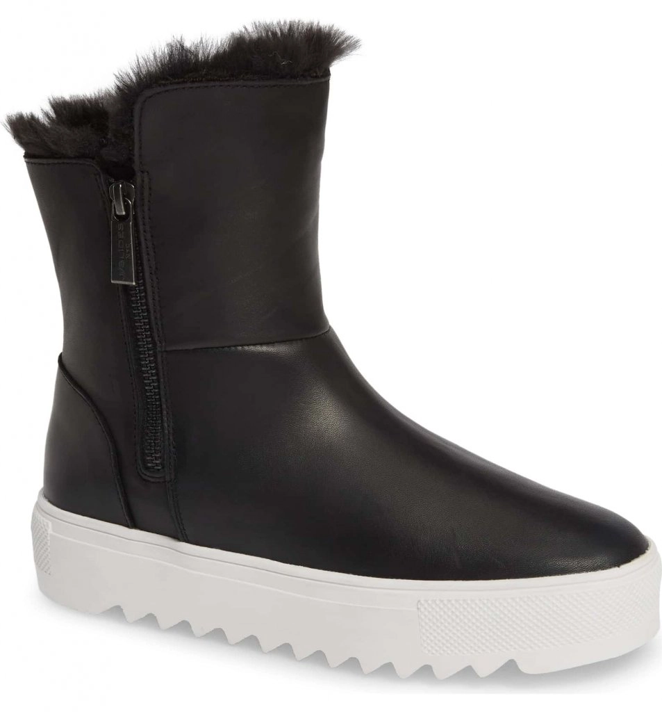 JSlides Selene Faux Fur Lined Waterproof Boot