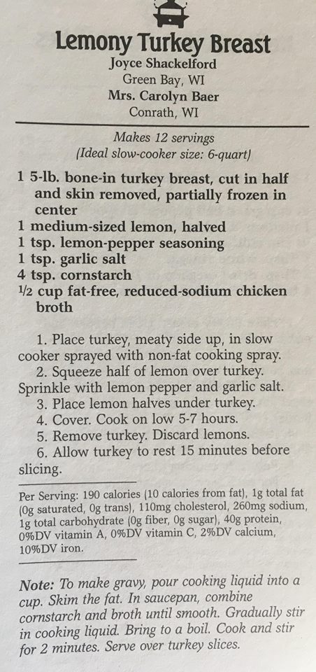 Lemony Turkey Breast