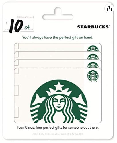 Starbucks Gift Cards, Multipack of 4