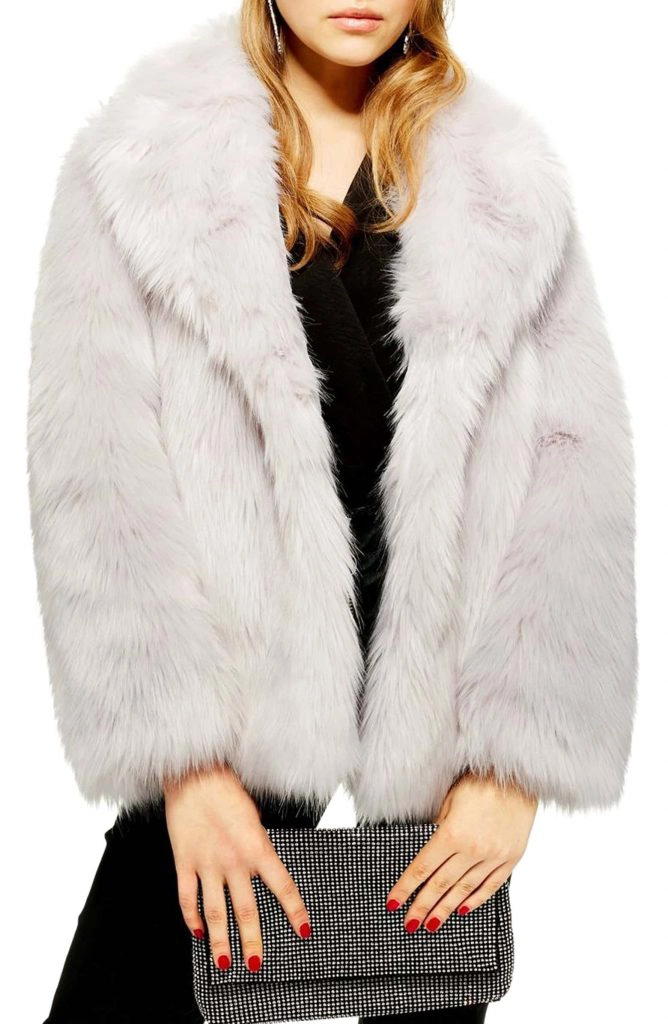TopShop Camille Faux Fur Coat