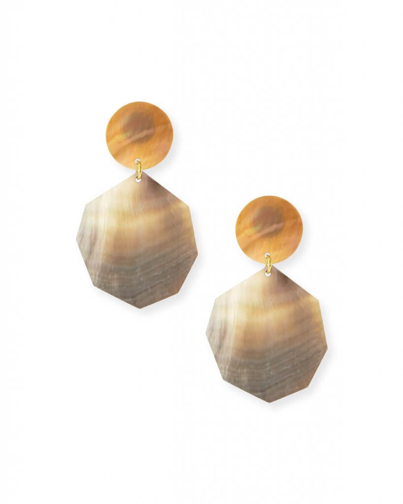 Viktoria Hayman Double Drop Mother-of-Pearl Earrings