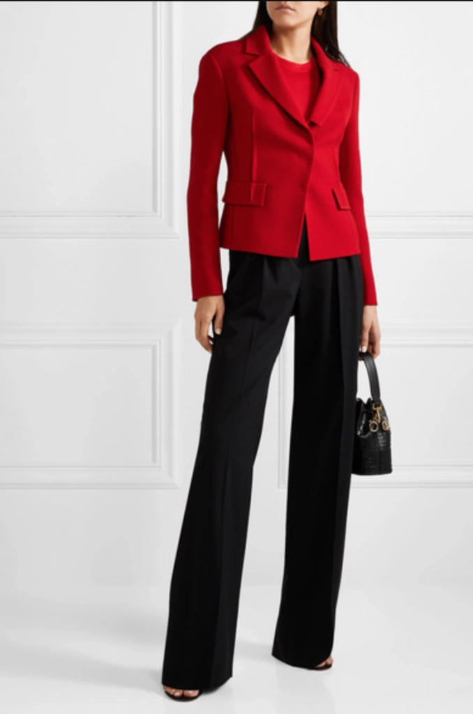 Akris ada wool-crepe blazer