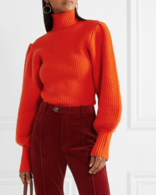 Chloe Wool-blend turtleneck sweater