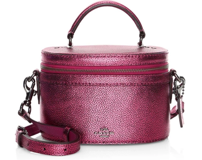 Coach Metallic Leather Trail Bag