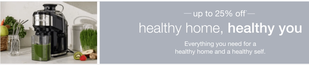 Overstock Healthy Home Sale