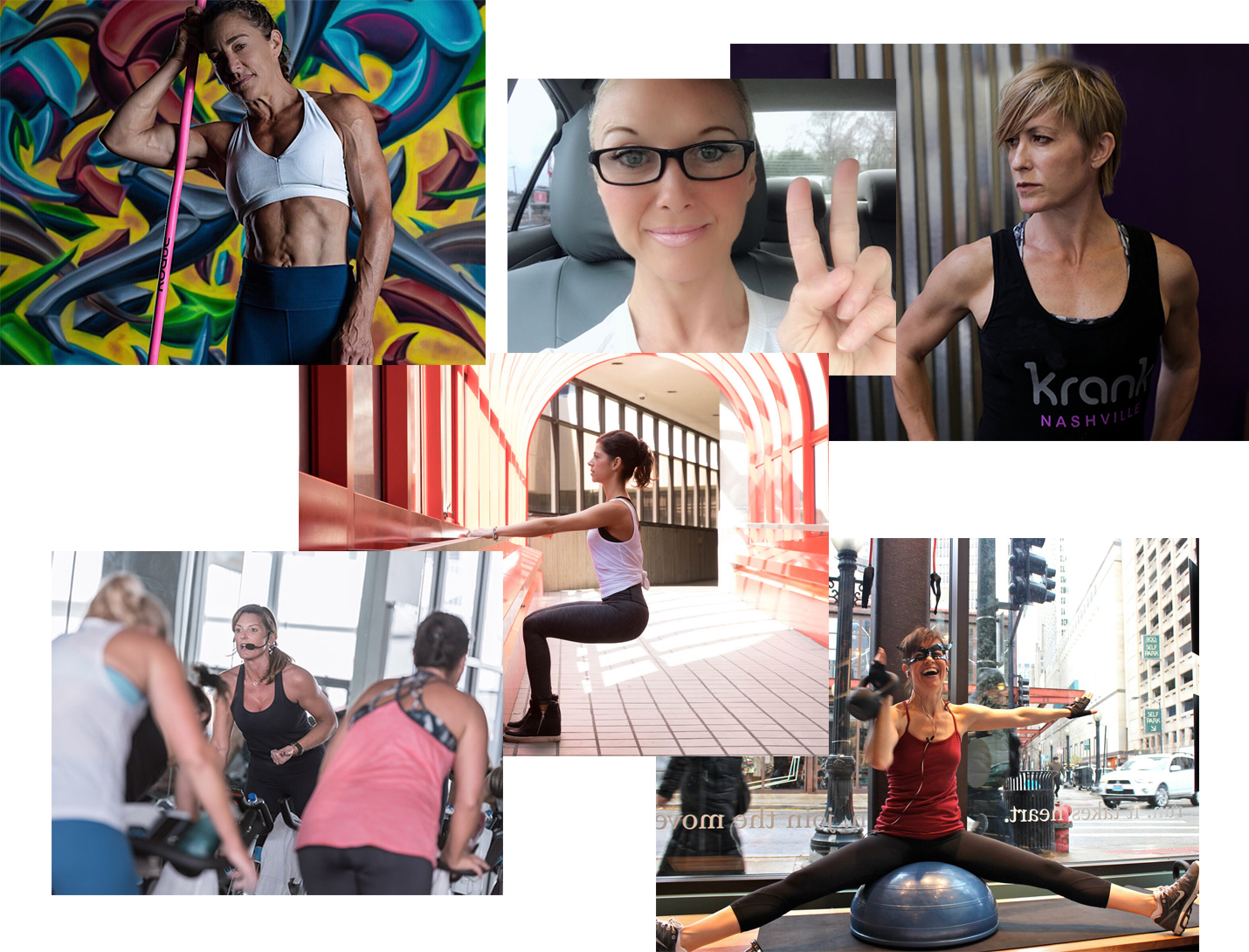 female trainers over 40 collage