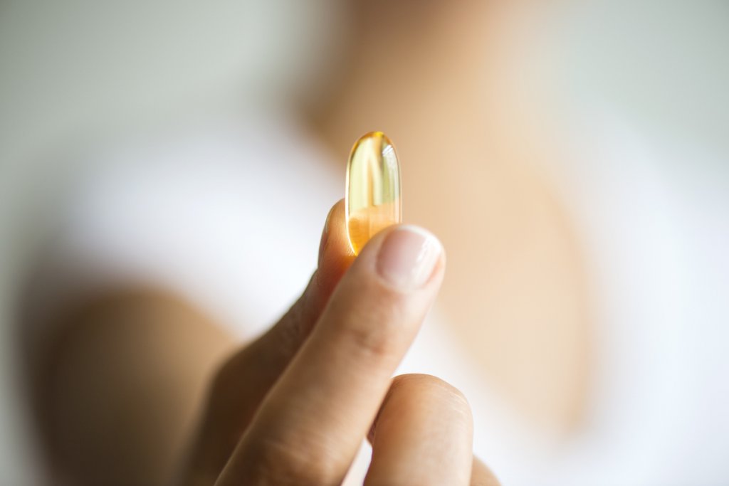 Woman with Multivitamin