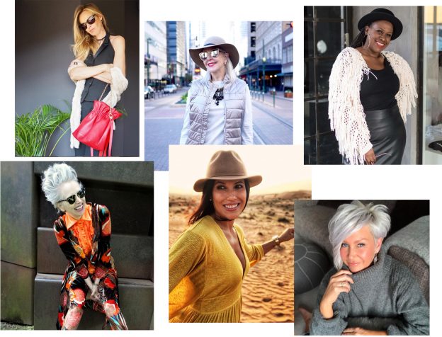 fashion over 40 instagram influencers collage