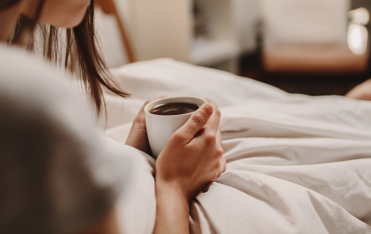 Drinking Coffee in Bed