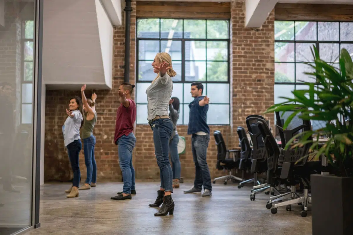 healthy office standing