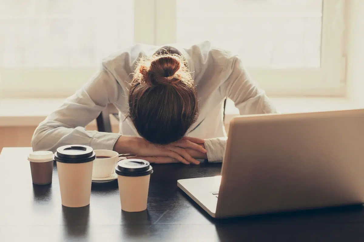 work too much too much coffee