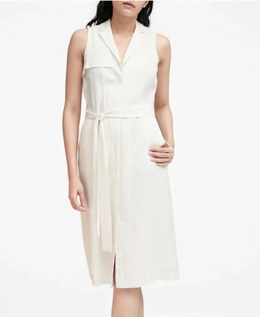Banana Republic Tencel Trench Dress