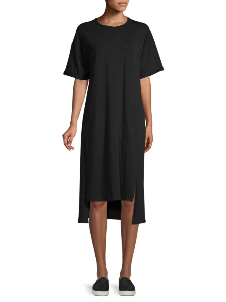 Eileen Fisher Stretch Organic Cotton Tee Dress