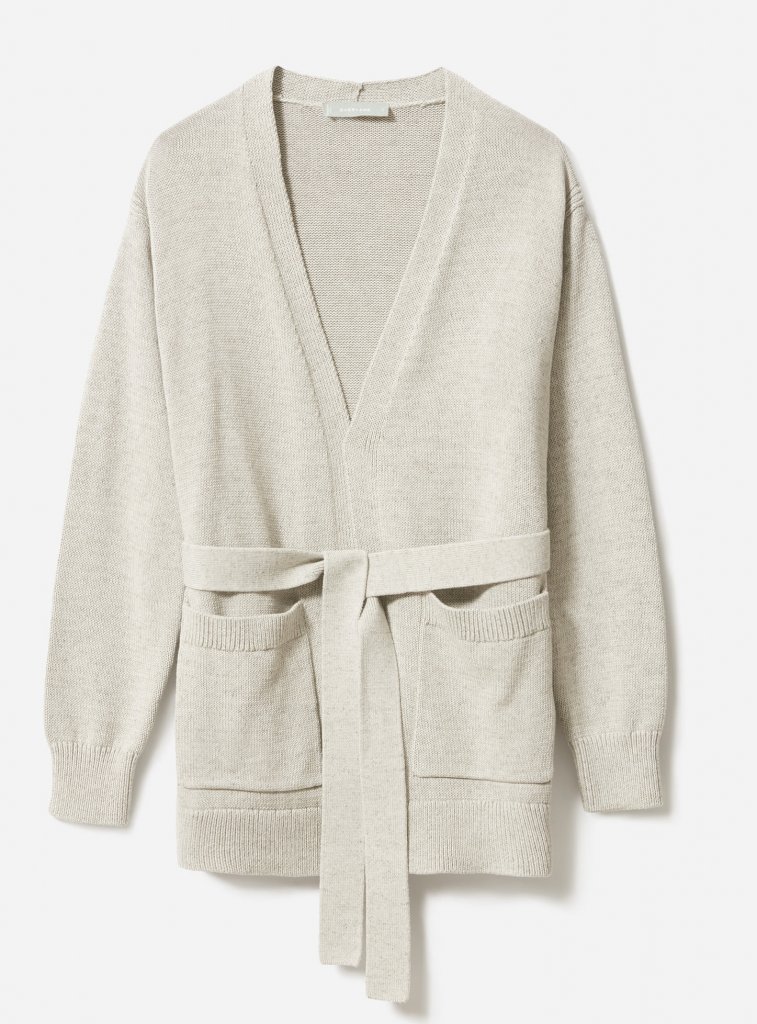Everlane Soft Cotton Wrap Cardigan