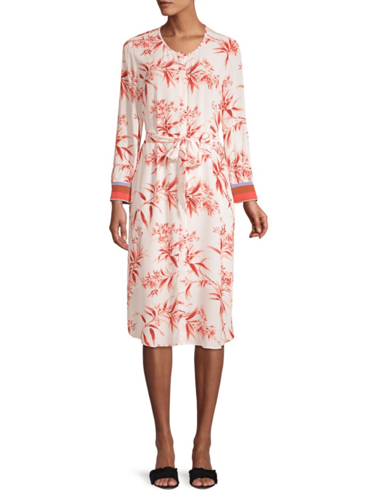 Joie Jeanee Floral Tie-Waist Dress