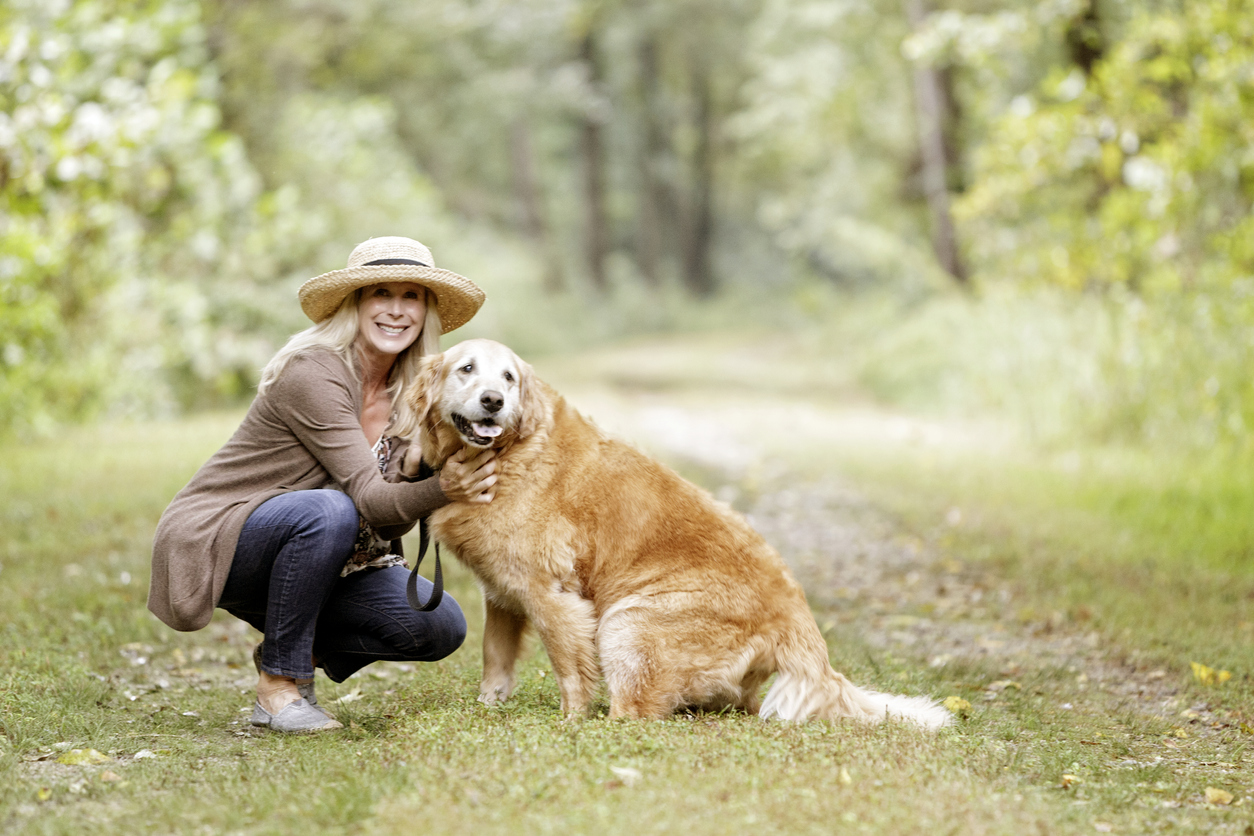 Mature Woman with Dog