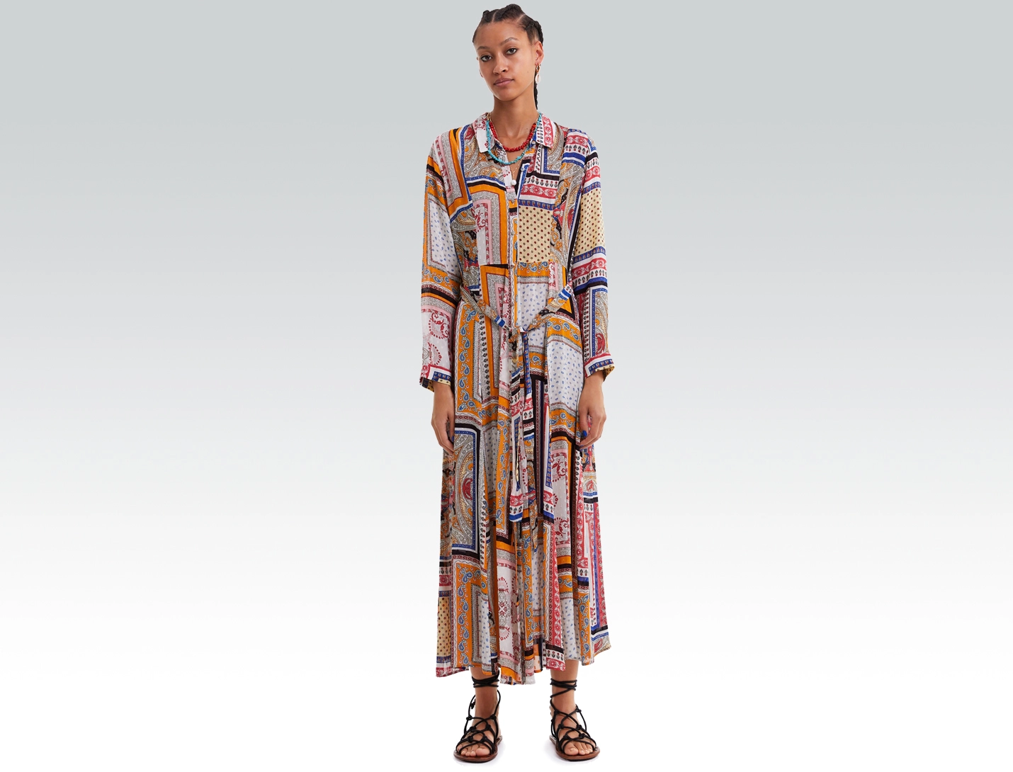 printed zara dress
