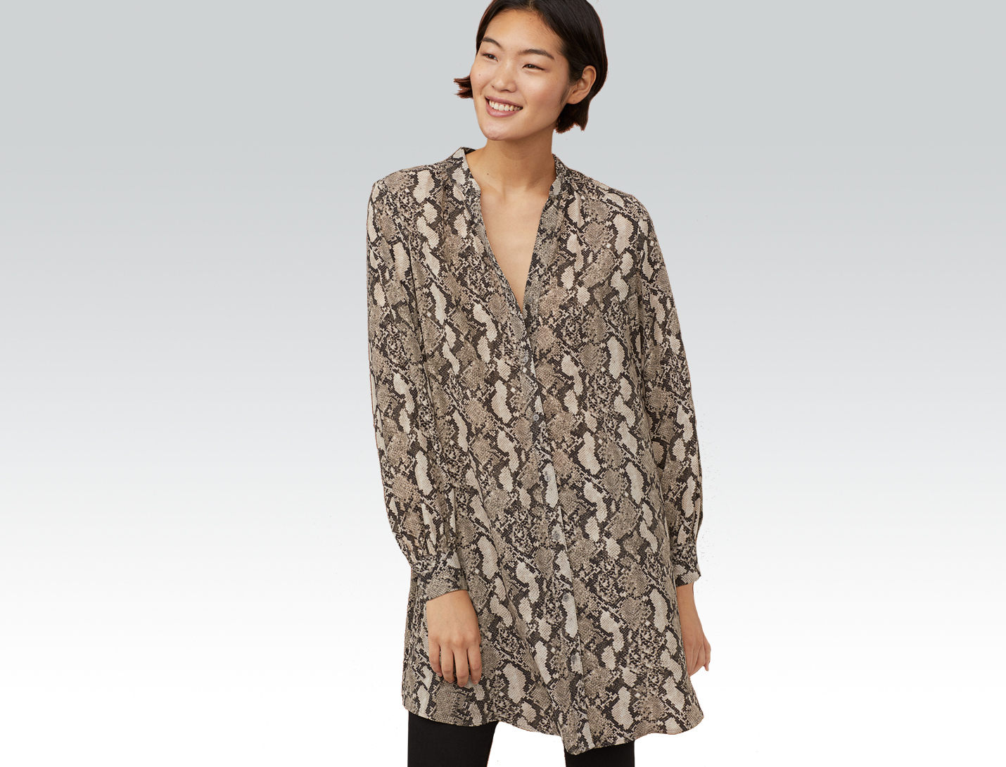snakeskin tunic