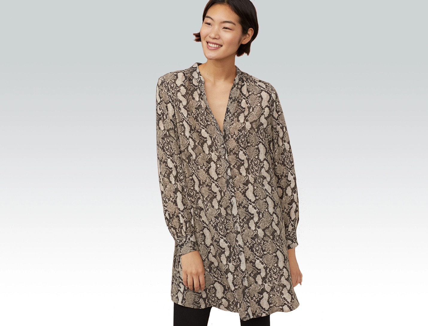 snakeskin tunic