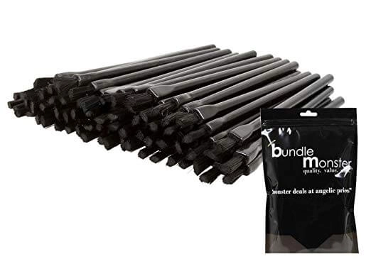 BMC 100pc Disposable Cosmetic Makeup Lipstick Brush Wand Applicators