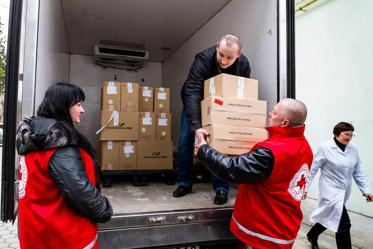 the Red Cross helps in times of need