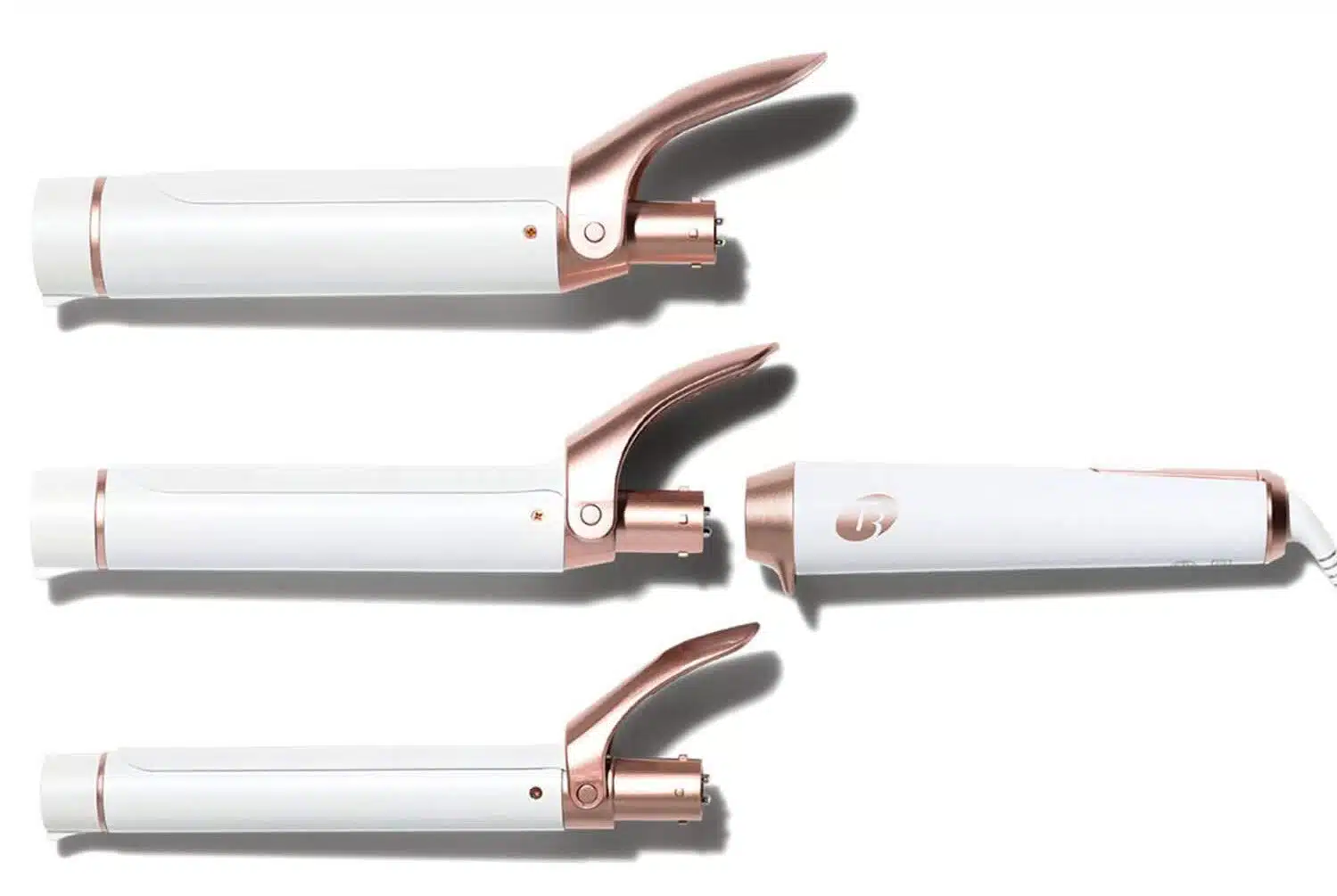 T3 Twirl Trio Interchangeable Custom Blend Ceramic Three Barrel Professional Curling Iron Set