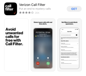 stop robocalls - Verizon call filter