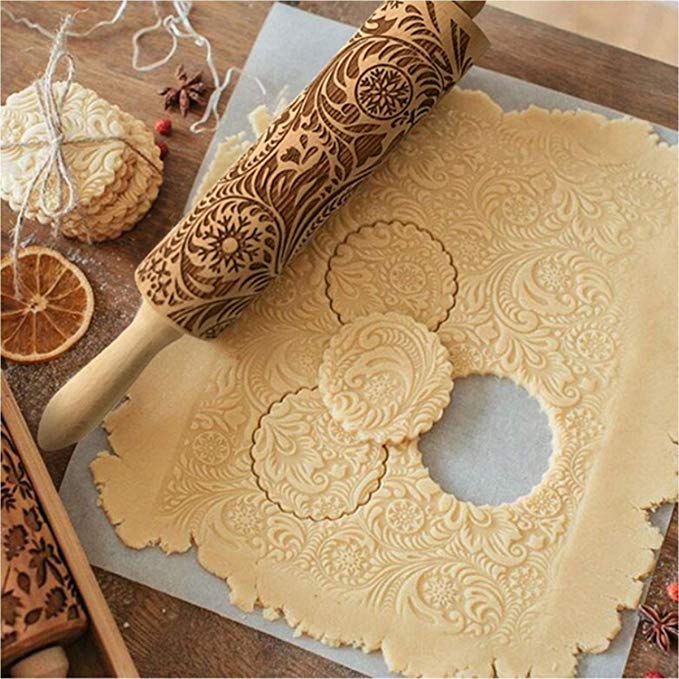 Paisley Embossed Rolling Pin