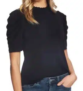 Puff Sleeve Crepe Top