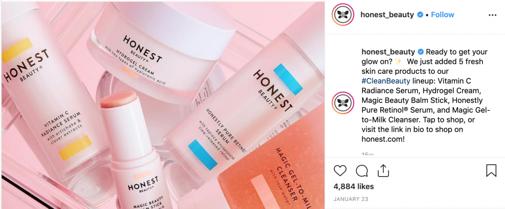 Honest Beauty Instagram