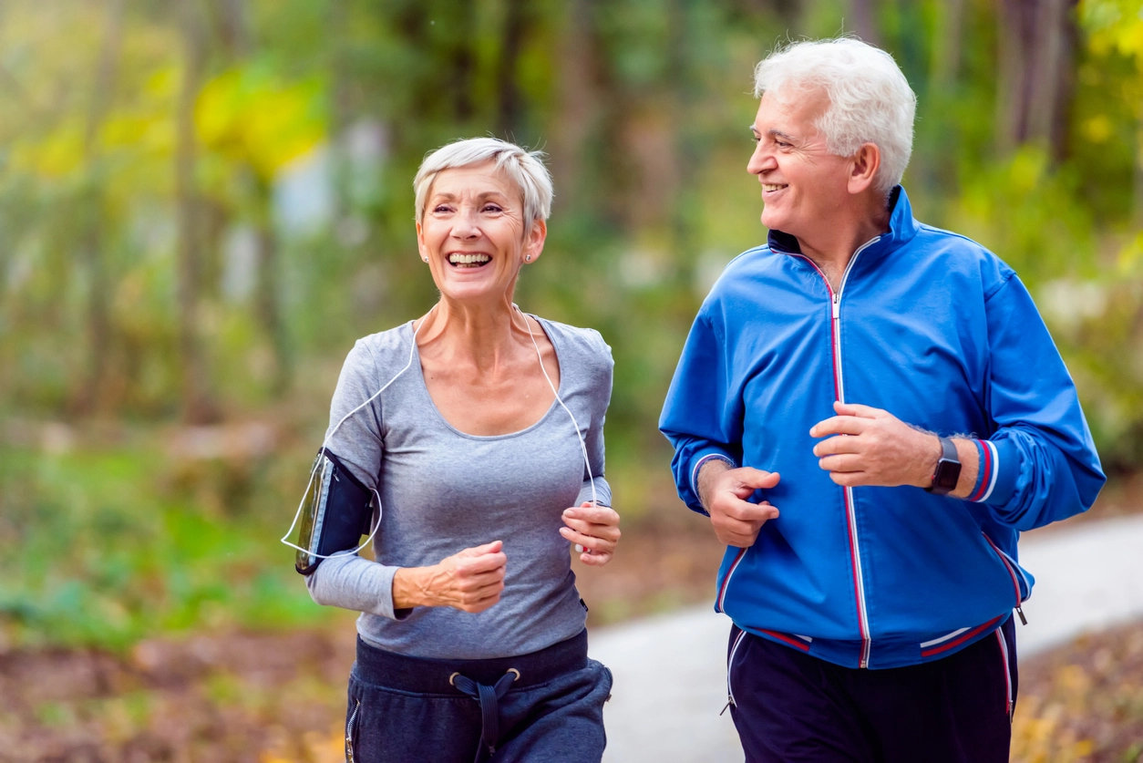 Senior Couple Jogging