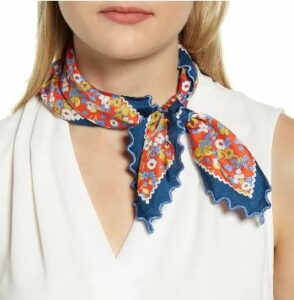 Red Confetti Silk Field Neckerchief,