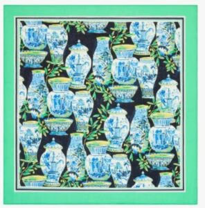 Watercolor Vases Square Scarf