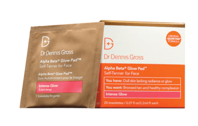 Dr. Dennis Gross Skincare, Alpha Beta Intense Glow Pad Self-Tanner for Face