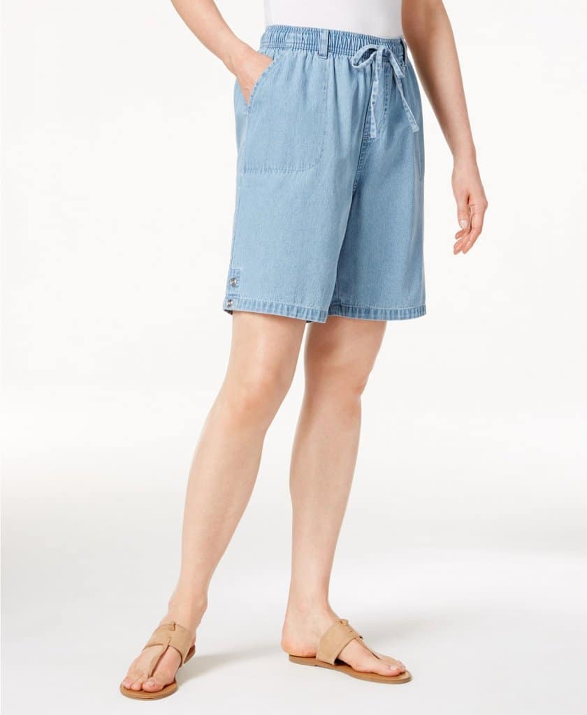 Karen Scott Cotton Drawstring Shorts Created for Macys