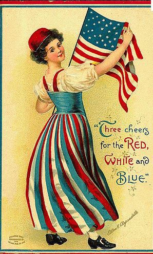 Vintage Postcard The real meaning of 4th of July