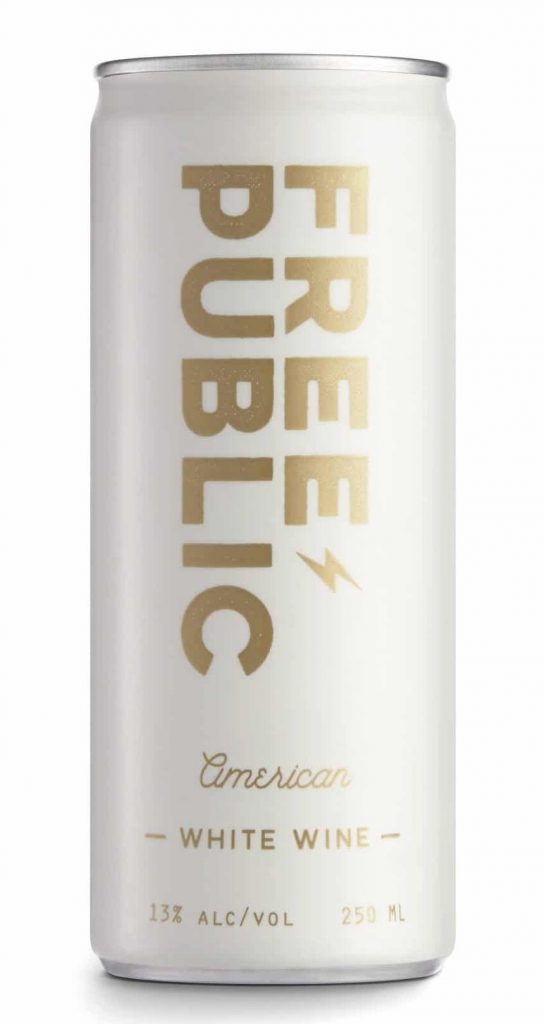 Top pick for pool wine - white wine in a can