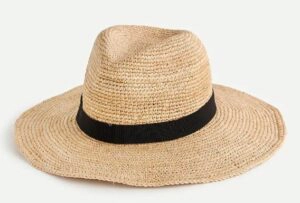 JCREW Wide-brim packable straw hat