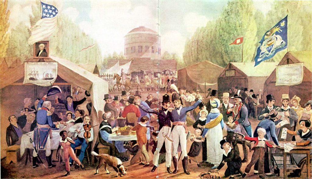 the real meaning of the 4th of july John Lewis Krimmel, 4th of July 1819 in Philadelphia