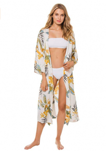 Amazon Subtle Luxury Tropical Mid Length Kimono