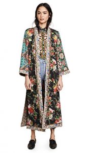 alice + olivia Lynn Long Kimono with Side Slits 