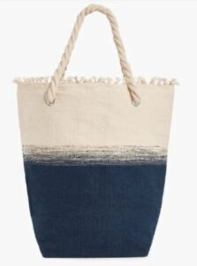 Talbots Rope Handle Tote Bag