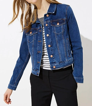 Denim jackets make great transitional pieces