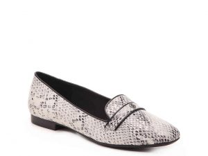 snakeskin loafer is the ideal transitional footwear 