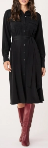 DVF Antonette Silk Crepe de Chine Midi Dress