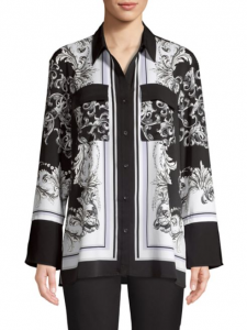 Scarf Print blouses are also very on trend. 