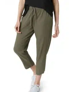 Eddie Bauer Linen-Blend Crop Pants
